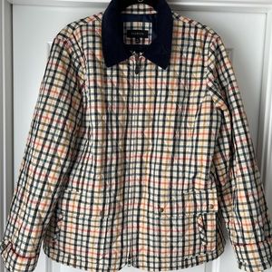TALBOTS PLAID QUILTED JACKET